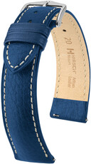 Кожена каишка Hirsch Boston L 01302080-2, синя, телешка кожа, дължина L, Quick Release