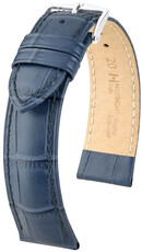 Кожена каишка Hirsch Duke 01028180NQ-2, синьо, телешка