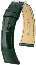 Кожена каишка Hirsch London 04207141-2, зелен, кожа от алигатор, Quick Release