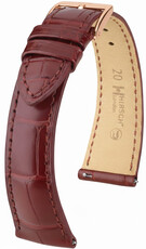 Кожена каишка Hirsch London 04207169-7, червено, кожа от алигатор, Quick Release