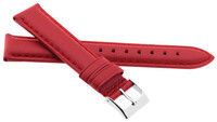 Кожена каишка JVD R41307 18mm, червено