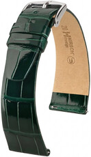 Кожена каишка Hirsch Prestige 02207141-2, зелен, кожа от алигатор, Quick Release