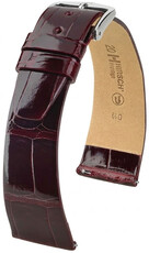 Кожена каишка Hirsch Prestige 02207160-2, червено, кожа от алигатор, Quick Release