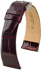Кожена каишка Hirsch Prestige 02307160-2, червено, кожа от алигатор, Quick Release
