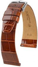 Кожена каишка Hirsch Prestige 02307170-2, кафяв, кожа от алигатор, Quick Release