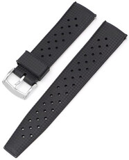 Каучукова каишка Ricardo Salerno premium 20mm, Black, Quick Release