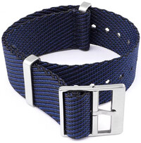 Текстилна каишка Ricardo Mantova premium, Blue/Black, NATO