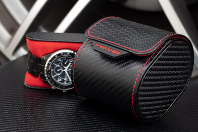 Калъф за часовник Friedrich Lederwaren Carbon 32057-2