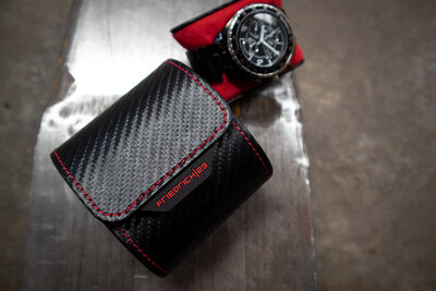 Калъф за часовник Friedrich Lederwaren Carbon 32057-2