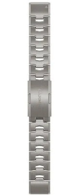 Титаниева верижка Garmin 22mm (за Garmin Fenix 8/7/6 (47mm), Epix 2 и др.), сребриста, QuickFit, 010-12863-08