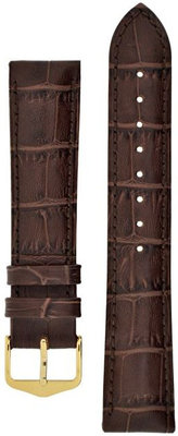 Кожена каишка Hirsch Duke L 01028010-1, кафява, дължина L, Quick Release