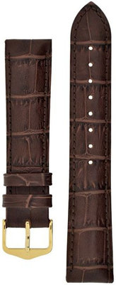 Кожена каишка Hirsch Duke M 01028110-1, кафява, дължина M, Quick Release