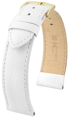 Бяла кожена каишка Hirsch Kansas M 01502100-1 (Teletina)