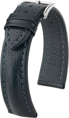 Черна кожена каишка Hirsch Lucca L 04902050-2 (Teletina)