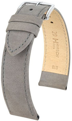 Сива кожена каишка Hirsch Osiris L 03433030-2 (Teletina)