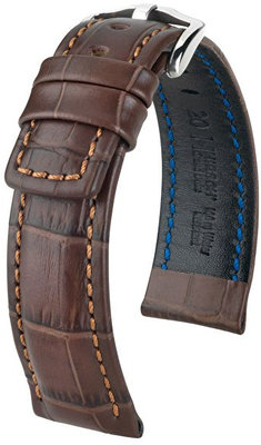 Тъмнокафява кожена каишка Hirsch Grand Duke L 02528010-2 (Teletina)