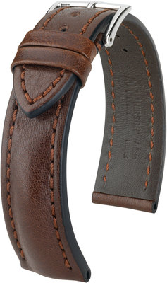 Тъмнокафява кожена каишка Hirsch Lucca L 04902010-2 (Teletina)