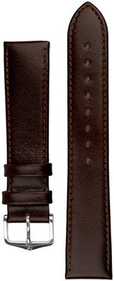 Кожена каишка Hirsch Osiris L 03475010-2, кафява, телешка кожа, дължина L, Quick Release
