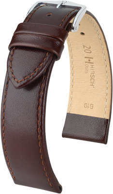 Тъмнокафява кожена каишка Hirsch Osiris L 03475010-2 (Teletina)