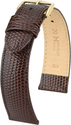 Тъмнокафява кожена каишка Hirsch Rainbow L 12322610-1 (Teletina)