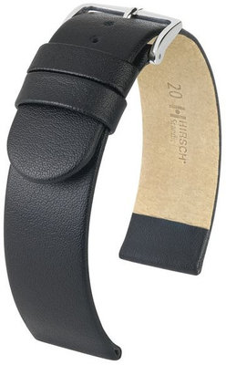 Черна кожена каишка Hirsch Scandic M 17852050-2 (Teletina)