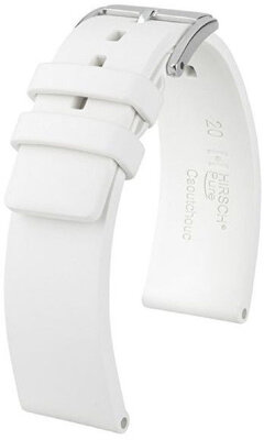 Бяла каишка Hirsch Pure 40418800-2 (естествен каучук)
