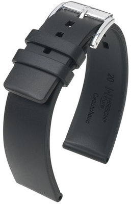 Черна каишка Hirsch Pure 40418850-2 (естествен каучук)