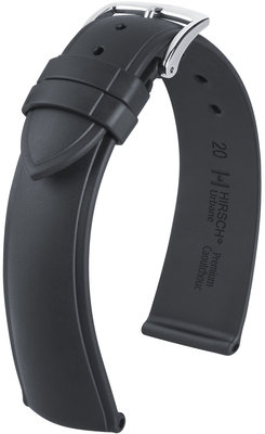 Черна каишка Hirsch Urbane L 40448850-2 (естествен каучук)