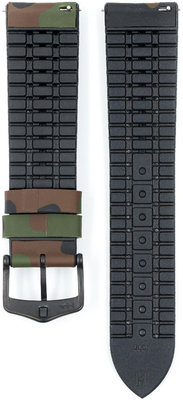Каучукова каишка Hirsch John L 0925088040-5, камуфлажна, природен каучук, дължина L, Quick Release