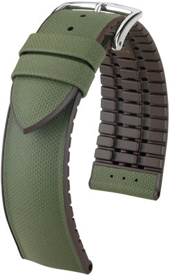 Зелена каишка Hirsch Arne L 0921094040-2 (телешка кожа / естествен каучук)