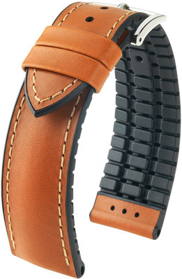 Кафява каишка Hirsch James L 0925002070-2 (телешка кожа / естествен каучук)