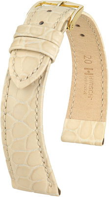 Бежова кожена каишка Hirsch Aristocrat M 03828190-1 (Teletina)