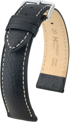 Черна кожена каишка Hirsch Boston M 01302150-2 (Teletina)