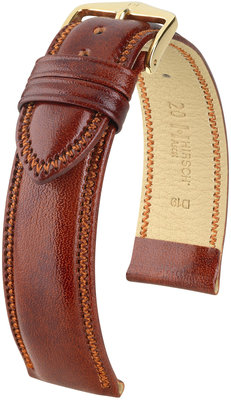 Кафява кожена каишка Hirsch Ascot L 01575070-1 (Teletina)