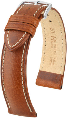 Kожена каишка Hirsch Boston L 01302070-2, кафява, телешка кожа, удължена дължина