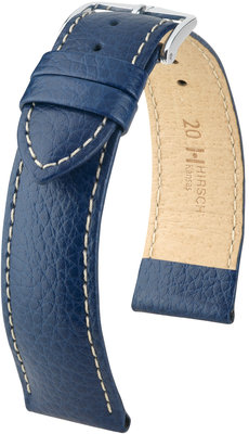 Синя кожена каишка Hirsch Kansas L 01502081-2 (Teletina)