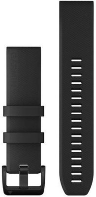 Силиконова каишка 22mm (pro Garmin Fenix 8/7/6 (47mm), Epix 2 aj.), черен, QuickFit