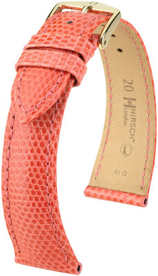 Светлооранжева кожена каишка Hirsch London L 04366022-1 (гущерска кожа) Hirsch selection