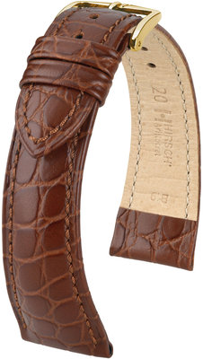 Тъмнокафява кожена каишка Hirsch Aristocrat M 03828110-1 (Teletina)