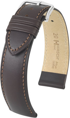 Тъмнокафява кожена каишка Hirsch Kent M 01002110-2 (Teletina)