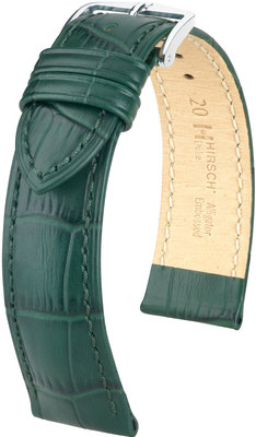 Зелена кожена каишка Hirsch Duke L 01028040-2 (Teletina)
