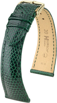 Зелена кожена каишка Hirsch London M 04366140-1 (гущерска кожа) Hirsch selection