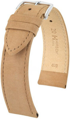 Бежова кожена каишка Hirsch Osiris M 03433190-2 (Teletina)