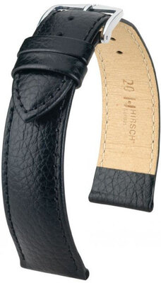 Кожена каишка Hirsch Kansas M 01502150-2, черна, телешка кожа