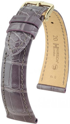 Лилава кожена каишка Hirsch London M 04207112-1 (алигаторска кожа) Hirsch Selection
