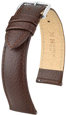 Тъмнокафява кожена каишка Hirsch Kansas XL 01502210-2 (Teletina)