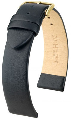 Черна кожена каишка Hirsch Toronto M 03702150OE-1 (Teletina) Open End
