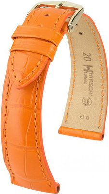 Оранжева кожена каишка Hirsch London M 04207176-1 (алигаторска кожа) Hirsch Selection