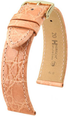 Светлооранжева кожена каишка Hirsch Genuine Croco L 01808022-1 (крокодилска кожа) Hirsch Selection