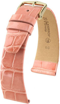 Светлооранжева кожена каишка Hirsch Prestige L 02207023-1 (алигаторска кожа) Hirsch Selection